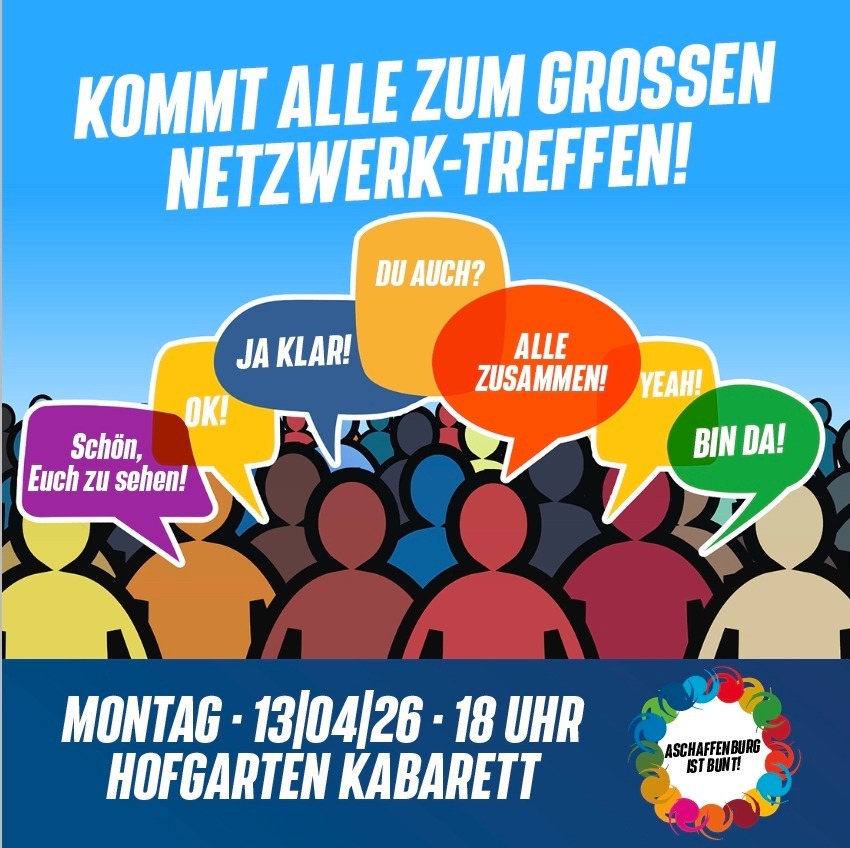 Netzwerktreffen Aschafffenburg ist bunt